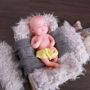 🆕 16 inches Soft Vinyl Body Realistic Reborn Baby Boy Doll